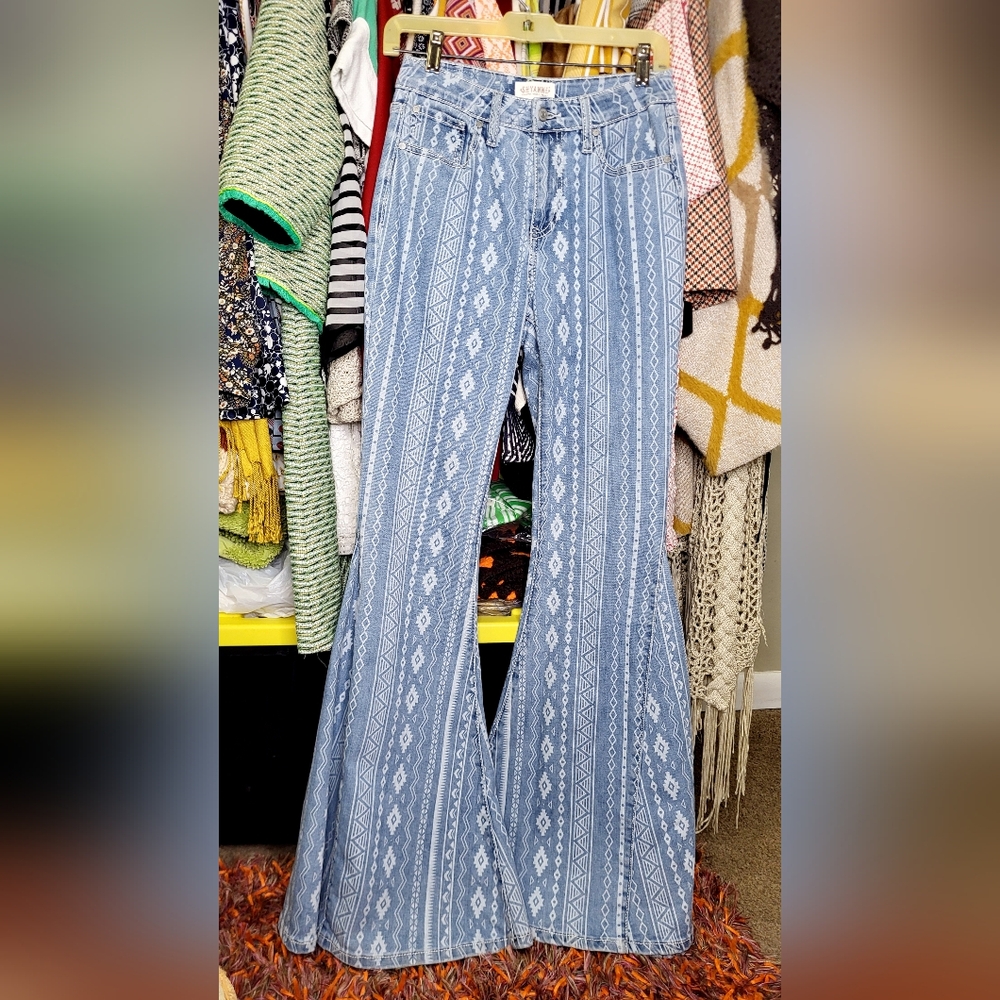 Western Jeans High Rise Super Flare Rodeo - Picture 3 of 4